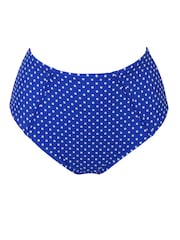 Pour Moi Blue High Waist Sicily Bikini Bottoms - Image 3 of 4