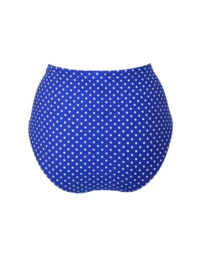 Pour Moi Blue High Waist Sicily Bikini Bottoms - Image 4 of 4