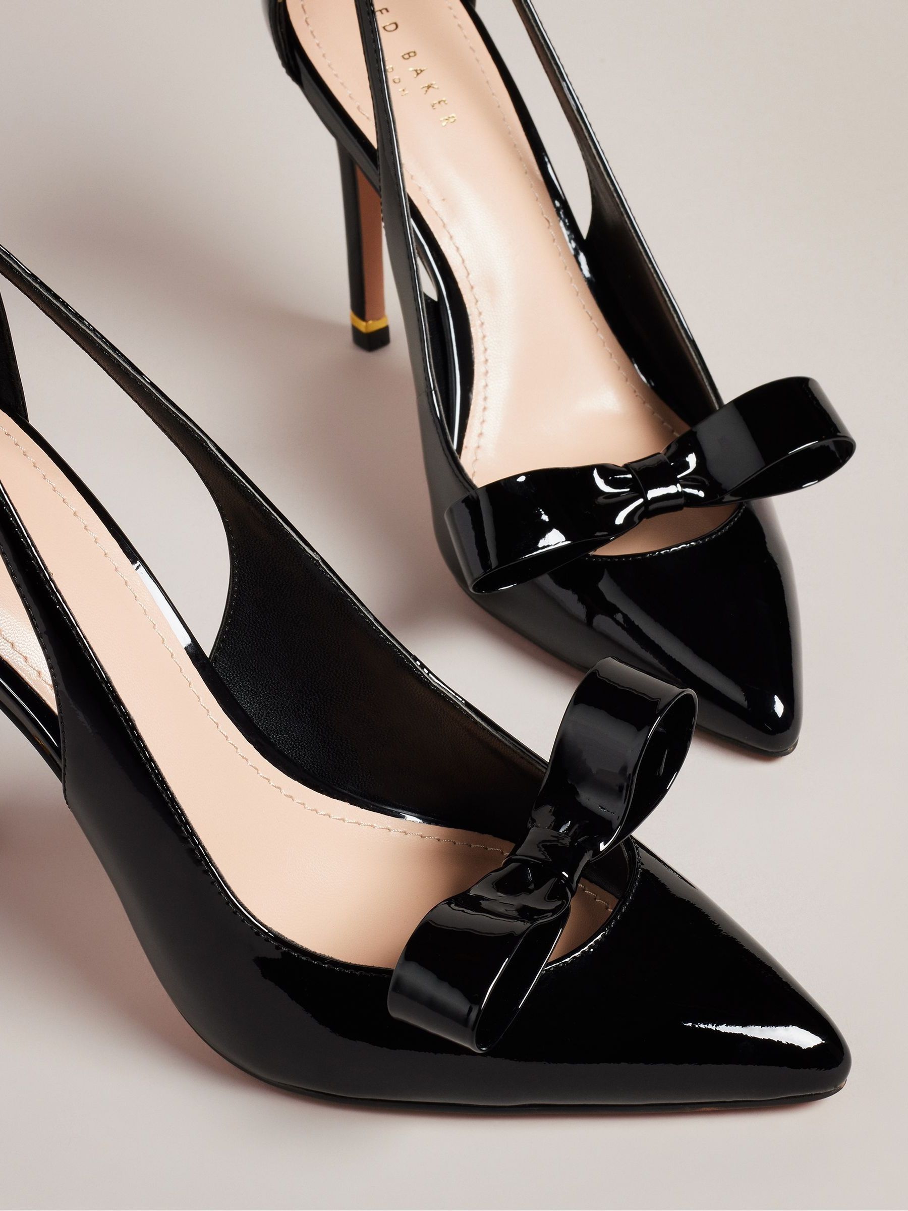 Ted baker black court shoes on sale