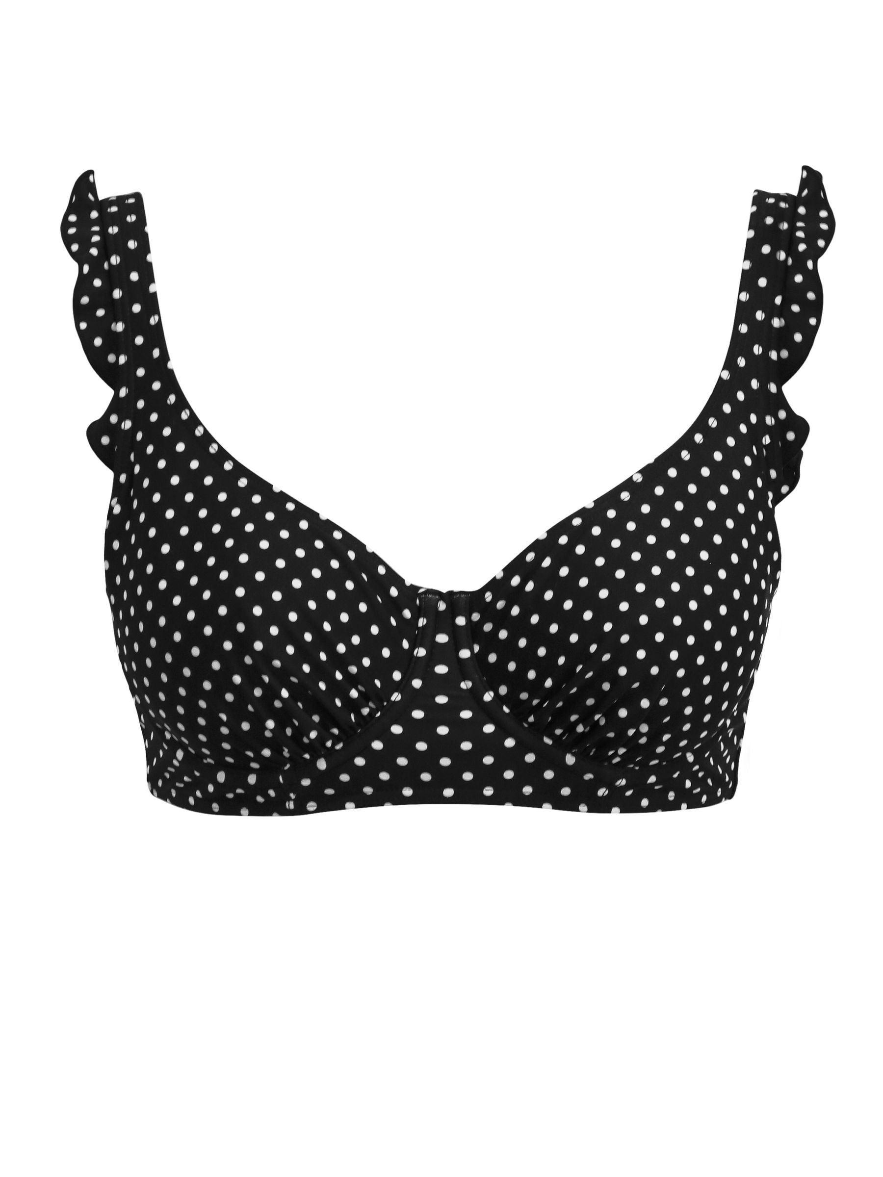 Buy Pour Moi Black DD Sicily Longline Underwired Bikini Top from Next Luxembourg