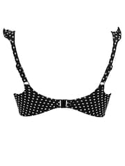 Pour Moi Black Non Padded Sicily Longline Underwired Bikini Top - Image 5 of 5