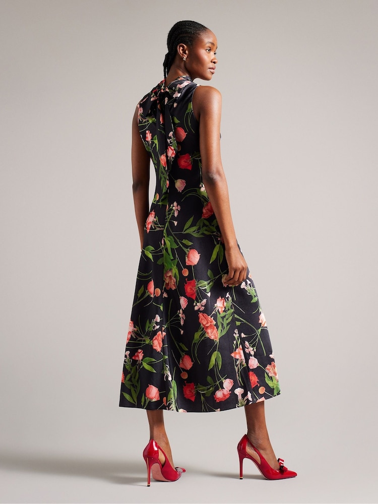 Ted Baker Red Orliney Patent Bow 100mm Cut-Out Detail Courts - Image 2 of 5