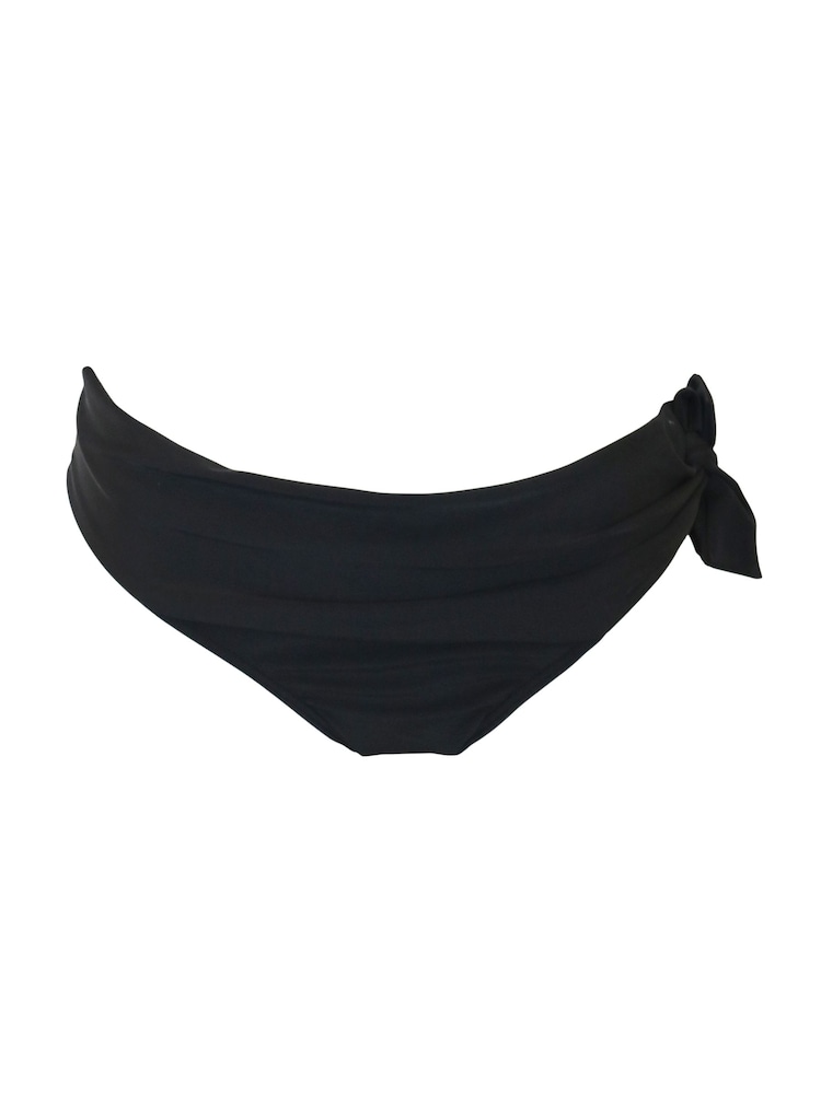 Zwart - Pour Moi Bermuda Frill Bikini Briefs - Image 4 of 5