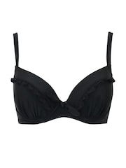 Pour Moi Black Padded Bermuda Padded Underwired Bikini Top - Image 3 of 4