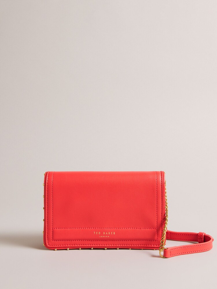 Ted Baker Orange Studded Edge Leather Kahnisa Purse - Image 1 of 5