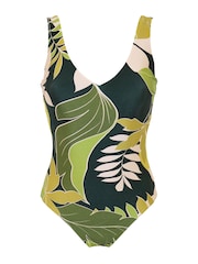 Pour Moi Green Dolce Vita Non Wired Tummy Control Swimsuit - Image 3 of 4