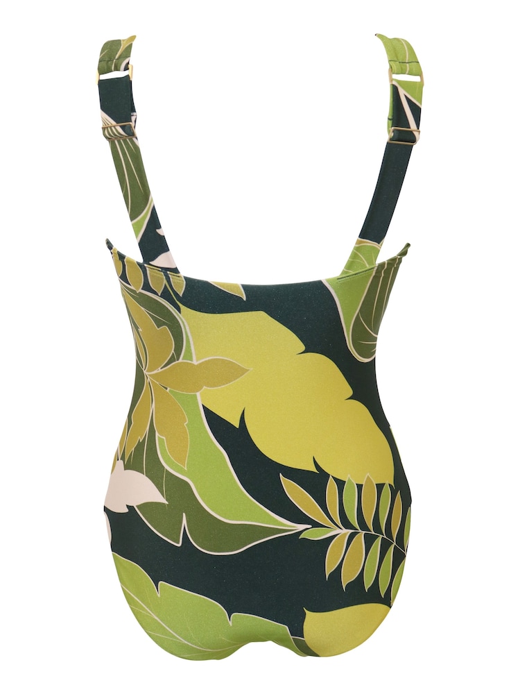 Pour Moi Green Dolce Vita Non Wired Tummy Control Swimsuit - Image 4 of 4