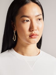 Ted Baker White Marelaa Sweatshirt With Bouclé Flower - Image 4 of 5