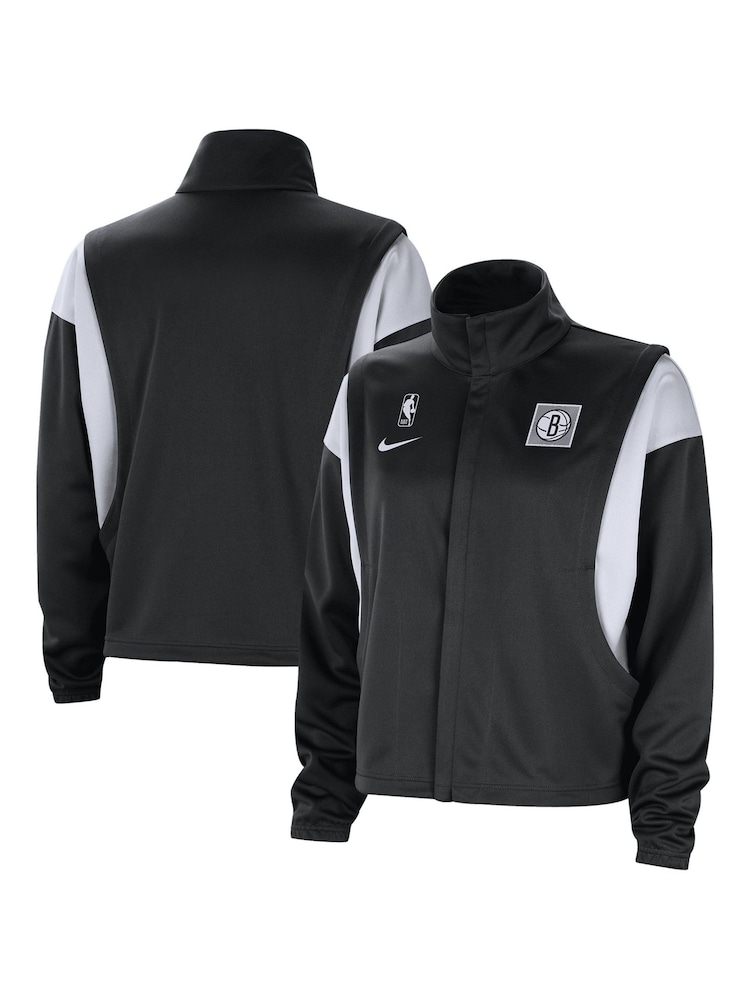 Fanatics NBA Brooklyn Nets Retro Fly Black Jacket Womens - Image 1 of 3