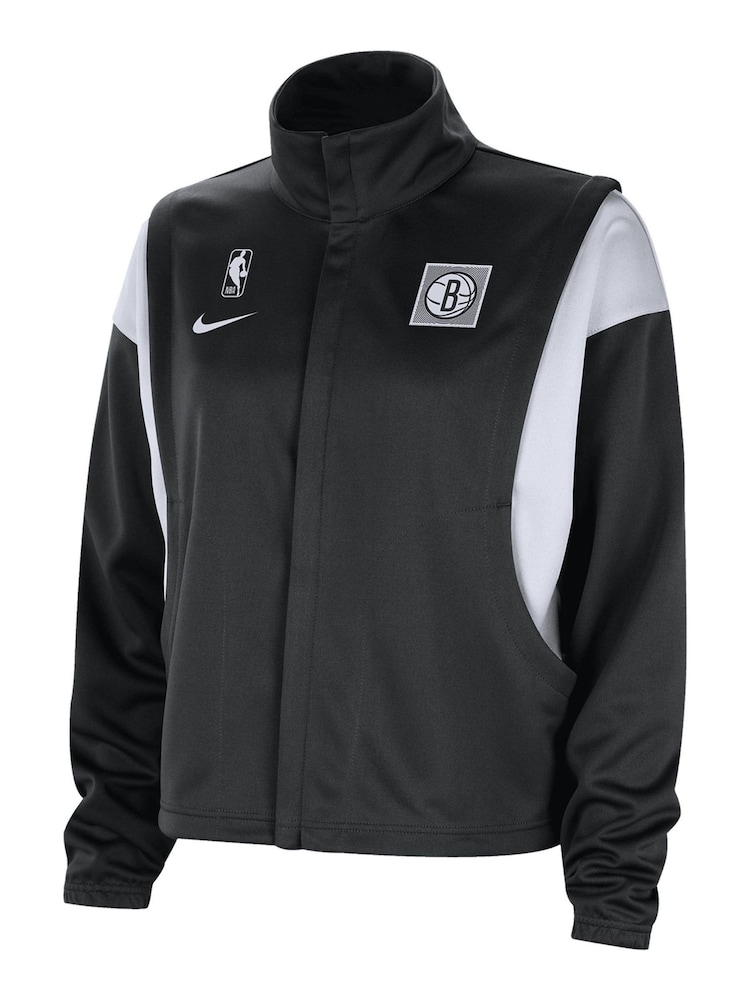 Fanatics NBA Brooklyn Nets Retro Fly Black Jacket Womens - Image 2 of 3
