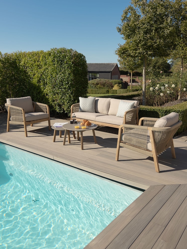 Maze Taupe Garden Martinique 2 Seat Sofa Set - Image 2 of 6