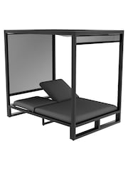 Maze Charcoal Garden Allure Cabana Double Sunlounger - Image 3 of 4