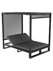 Maze Charcoal Garden Allure Cabana Double Sunlounger - Image 4 of 4