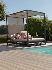 Maze Oatmeal Garden Allure Cabana Double Sunlounger - Image 1 of 6