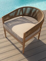 Maze Light Brown Garden Porto 5 Piece Sofa and Table Set - Image 4 of 6