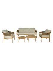 Maze Light Brown Garden Porto 5 Piece Sofa and Table Set - Image 6 of 6