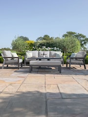 Maze Dove Grey Garden New York 5 Seater Sofa Set - Image 2 of 6