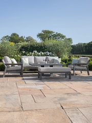 Maze Dove Grey Garden New York 5 Seater Sofa Set - Image 3 of 6