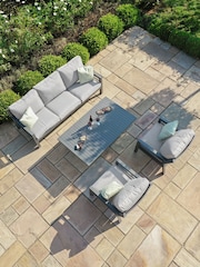 Maze Dove Grey Garden New York 5 Seater Sofa Set - Image 4 of 6