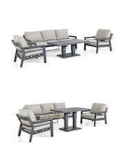 Maze Dove Grey Garden New York 5 Seater Sofa Set - Image 6 of 6