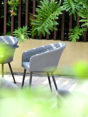 Maze Flanelle Garden Ambition 6 Seat Oval Dining Set - Image 5 of 6