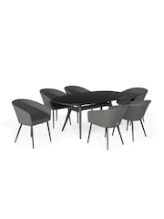 Maze Flanelle Garden Ambition 6 Seat Oval Dining Set - Image 6 of 6