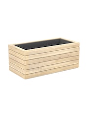 Maze Acacia Wood Garden Bali Small Planter - Image 6 of 6