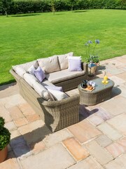 Maze Beige Garden Winchester Small Corner Group with Chair - Image 3 of 6