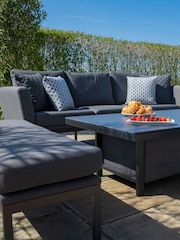 Maze Dark Grey Pulse Garden 3 Seat Sofa Dining Set with Rising Table - Image 4 of 6