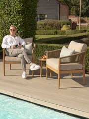 Maze Light Brown Garden Porto Lounge Set - Image 1 of 6