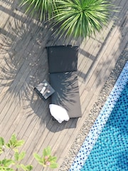 Maze Charcoal Allure Garden Sunlounger - Image 3 of 6