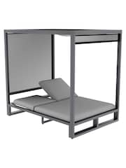 Maze Flanelle Garden Allure Cabana Double Sunlounger - Image 3 of 4