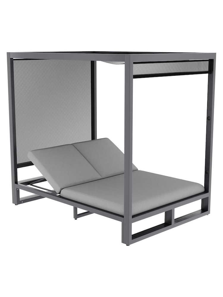 Maze Flanelle Garden Allure Cabana Double Sunlounger - Image 4 of 4