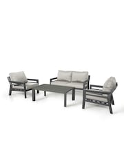 Maze Dove Grey Garden New York 4 Seater Sofa Set - Image 1 of 5