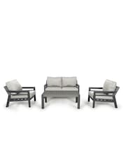 Maze Dove Grey Garden New York 4 Seater Sofa Set - Image 2 of 5