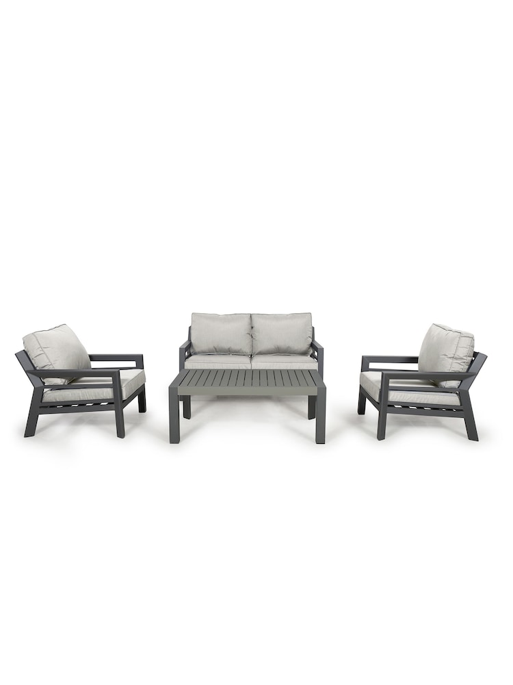 Maze Dove Grey Garden New York 4 Seater Sofa Set - Image 2 of 5