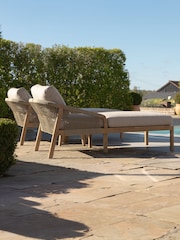 Maze Taupe Garden Martinique Double Sunlounger Set - Image 3 of 6