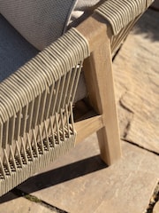 Maze Taupe Garden Martinique Double Sunlounger Set - Image 5 of 6