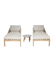 Maze Taupe Garden Martinique Double Sunlounger Set - Image 6 of 6