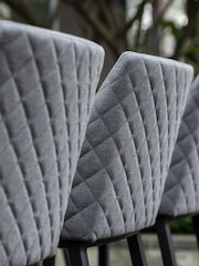 Maze Flanelle Garden Regal 8 Seat Rectangular Fire Pit Bar Set - Image 5 of 6