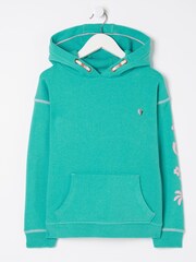 FatFace Blue Good Vibes Popover Hoodie - Image 5 of 6