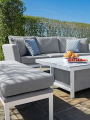 Maze Grey Pulse Garden 3 Seat Sofa Dining Set with Rising Table - Image 4 of 6