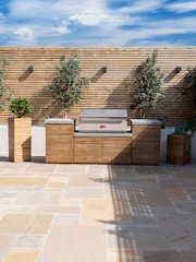Maze Acacia Wood Bali Small Outdoor Kitchen - Image 2 of 6