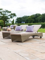 Maze Beige Garden Winchester 3 Piece Sunlounger Set - Image 2 of 6