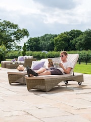 Maze Beige Garden Winchester 3 Piece Sunlounger Set - Image 5 of 6