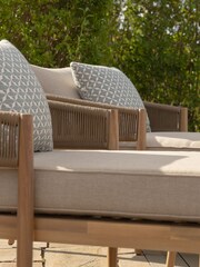 Maze Light Brown Garden Porto Double Sunlounger Set - Image 4 of 6