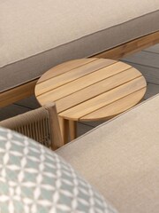 Maze Light Brown Garden Porto Double Sunlounger Set - Image 5 of 6