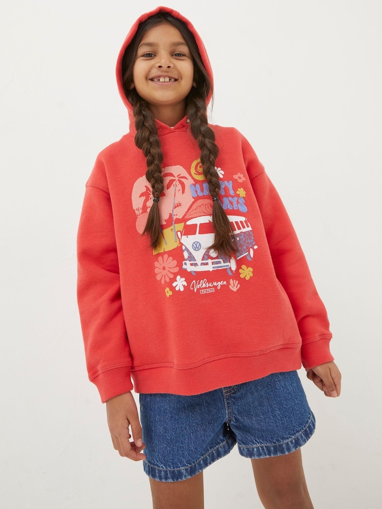FatFace Red VW Popover Hoodie - Image 1 of 4