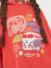 FatFace Red VW Popover Hoodie - Image 3 of 4