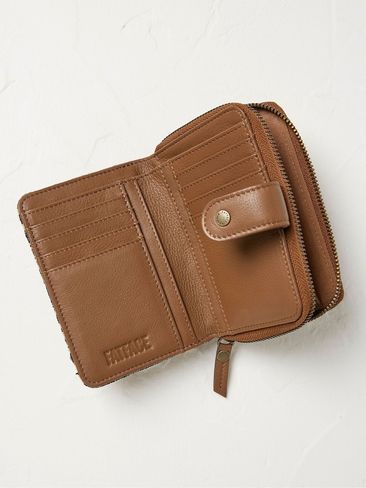 FatFace Etta Black Woven Foldover Purse - Image 2 of 2